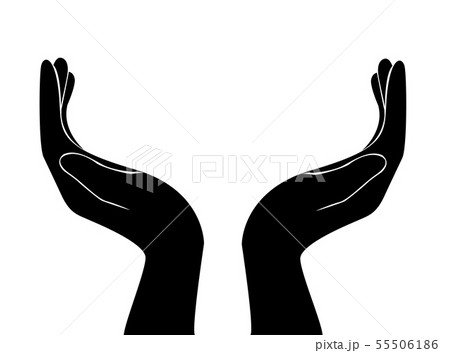 hand holding vector , pray for 55506186