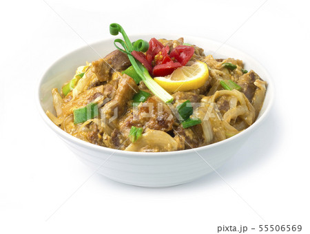 Butadon Stir fried pork and egg on rice 55506569