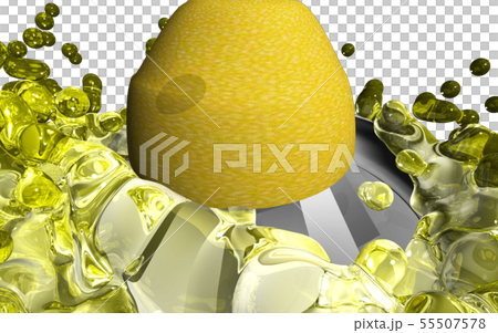 レモンとおろし金 背景透過 のイラスト素材