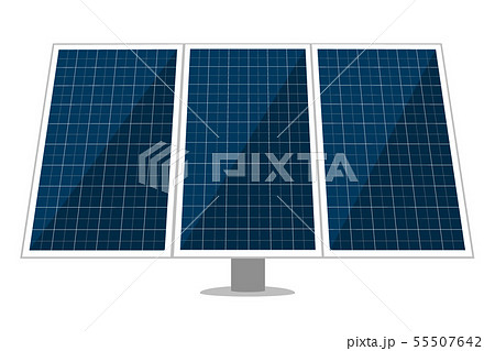Solar panel vector design of sun energy modules, eco power batteries with photovoltaic solar cells 55507642