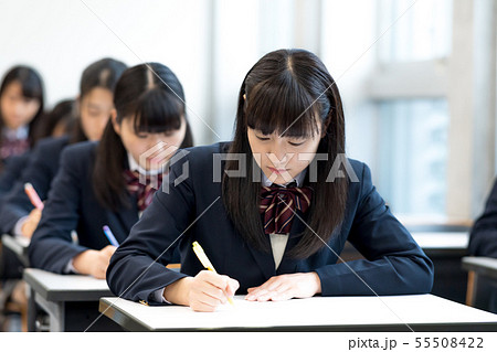 高校生、試験、授業 高校生、試験、授業 55508422