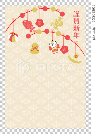 年賀紅白金餅花 年賀紅白金餅花 55508603