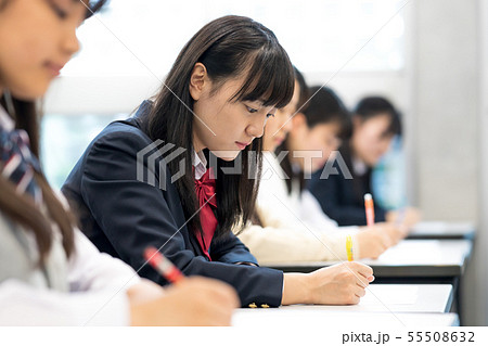 高校生、試験、受験 高校生、試験、受験 55508632
