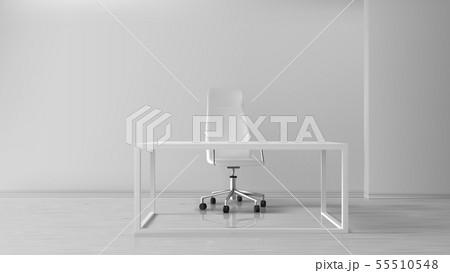 Empty office room interior, workplace with desk 55510548