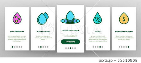 Water Drop Vector Onboarding 55510908