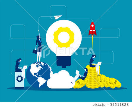 Solution, Business people and teamwork, Concept 55511328