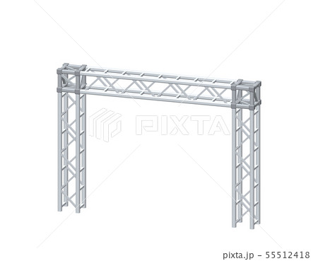 Truss construction. Isolated on white background. 55512418