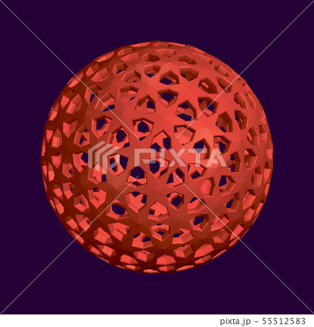 Abstract sphere wireframe. Vector illustration. 55512583