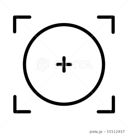 Focal point or focus icon design. Vector 55512937