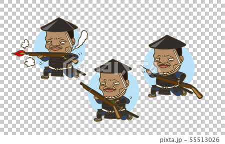 日本の戦国武将：イラスト 55513026