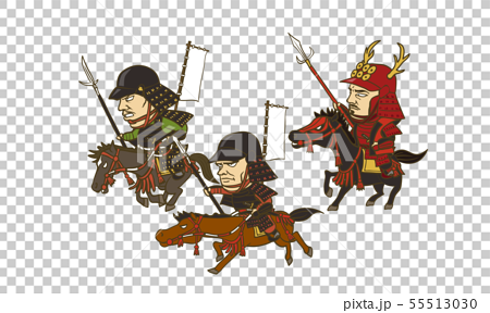 Japanese Warlords Illustration Stock Illustration