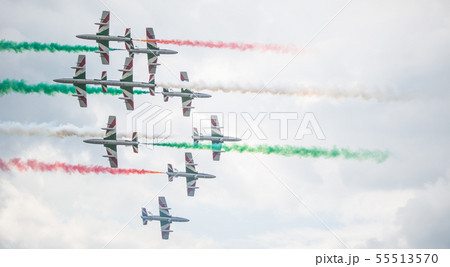 Sliac,Slovakia - August 4, 2019. Air shov Italian 55513570
