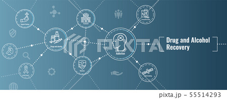Drug and Alcohol Dependency Icon Set & Web Header Drug and Alcohol Dependency Icon Set & Web Header 55514293