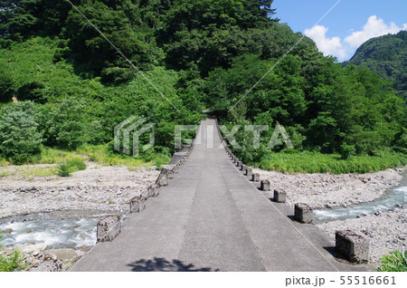 信州　小谷村の砂防施設　浦川スーパー暗渠砂防堰堤（上部）　三大崩れのひとつ稗田山の下流に設置 55516661