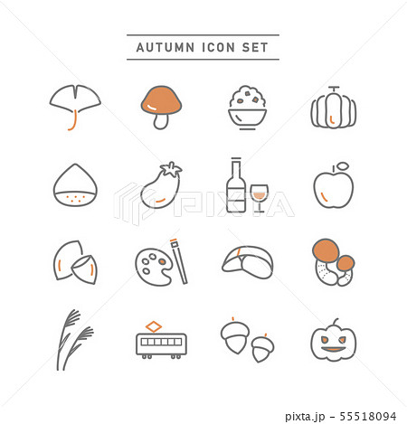 AUTUMN ICON SET 55518094