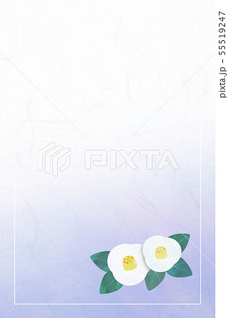 椿 喪中はがき 椿 喪中はがき 55519247