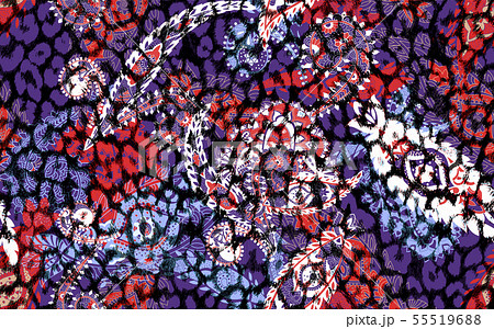 Traditional Indian paisley pattern 55519688