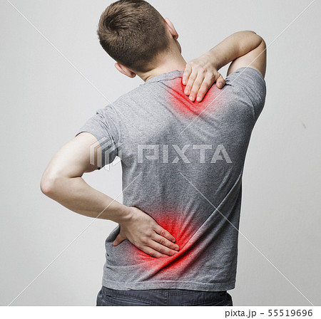 Spine osteoporosis. Scoliosis. Spinal cord problems of man 55519696