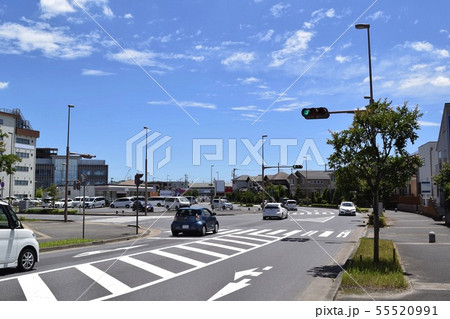 つくば市 みどりの駅周辺の住宅街の写真素材