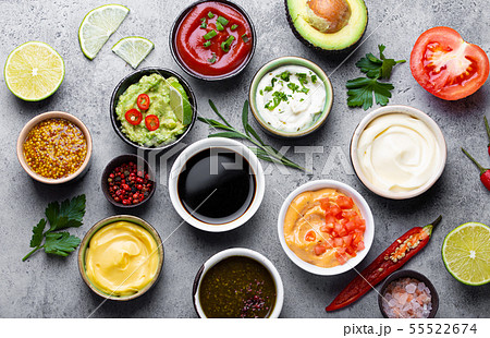 Assortment of sauces Assortment of sauces 55522674