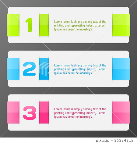 Set of colorful vector banners. 55524218