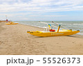 Emergenza boat at the beach, Italy, Riccione 55526373