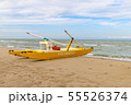 Emergenza boat at the beach, Italy, Riccione 55526374