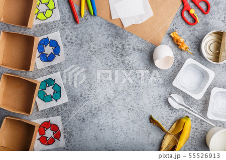 Recycling game for kids with containers for plastic paper compost and metal copyscape 55526913