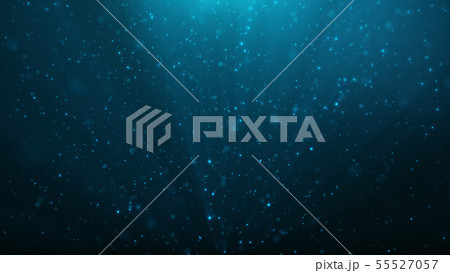 Abstract particles background of shining, sparkling blue particles. Beautiful blue floating dust Abstract particles background of shining, sparkling blue particles. Beautiful blue floating dust 55527057