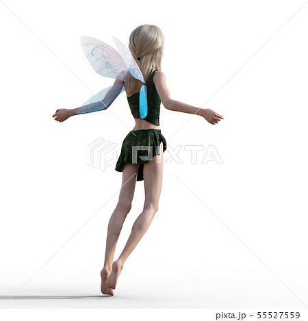 可愛い妖精　perming3DCG イラスト素材 55527559