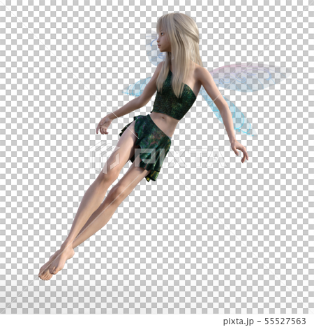 可愛い妖精 perming3DCG イラスト素材 可愛い妖精 perming3DCG イラスト素材 55527563