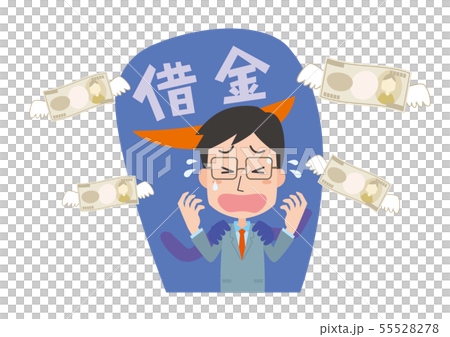 Debt loan money men worries Debt loan money men worries 55528278