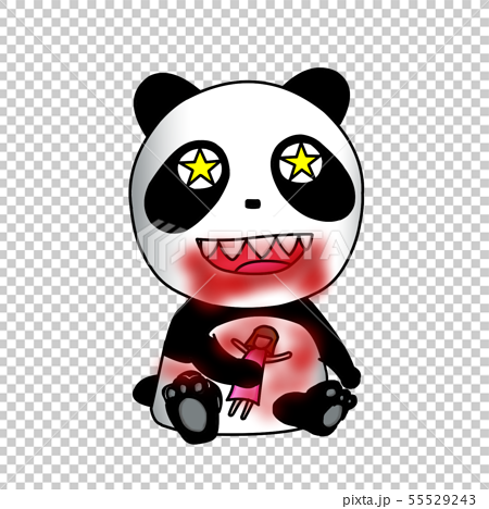 It Looks Cute A Little Ferocious Panda Stock Illustration