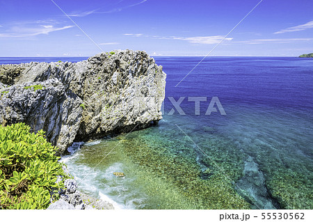 沖縄本島最北端の絶景 辺戸岬の写真素材 [55530562] - PIXTA