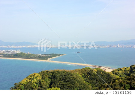 志賀島の展望台｜志賀島の砂州 55531156