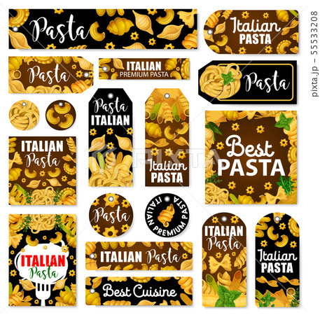 Pasta, spaghetti and macaroni, Italian spice herbs 55533208