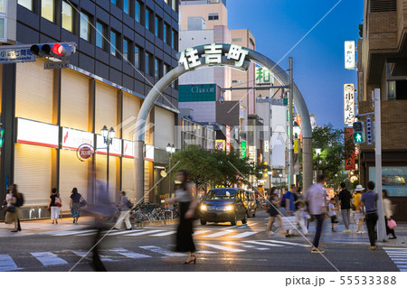 名古屋市中区栄 広小路七間町交差点 七間町通り 住吉町商店街シンボルアーチ 名古屋市中区栄 広小路七間町交差点 七間町通り 住吉町商店街シンボルアーチ 55533388