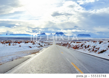 雪景色のフォレストガンプポイント 55533748