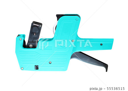 Shop pricing gun isolated on a white background Shop pricing gun isolated on a white background 55536515