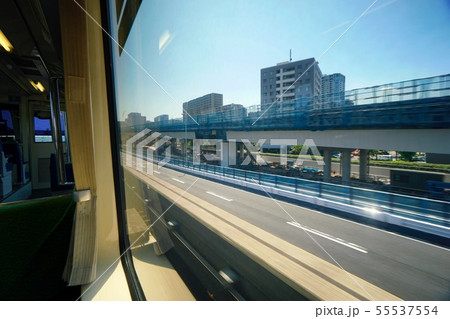 首都高と並走する東京モノレール 首都高と並走する東京モノレール 55537554