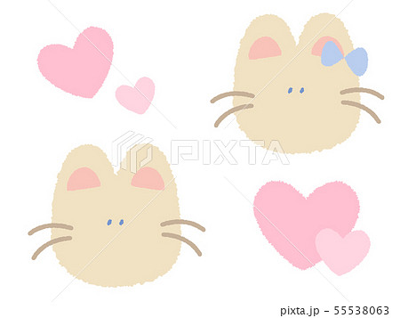 ウサギちゃんセット ラブラブのイラスト素材