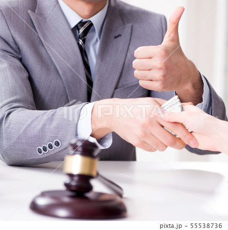Lawyer being offered bribe for his services 55538736