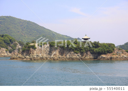 福山市鞆の浦　海と仙酔島 55540011