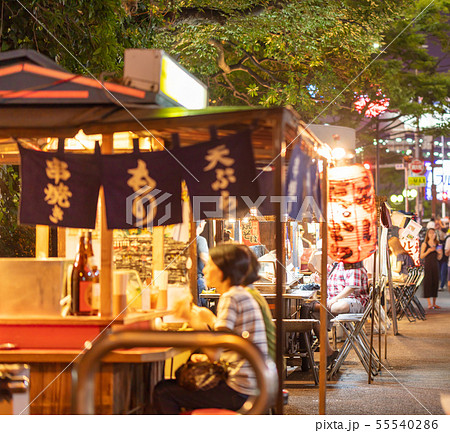 中洲の屋台(中洲一丁目) 福岡市博多区の歓楽街中洲 中洲の屋台(中洲一丁目) 福岡市博多区の歓楽街中洲 55540286