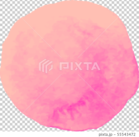 水彩_watercolor_イラスト_丸_circle__pink_ピンク 水彩_watercolor_イラスト_丸_circle__pink_ピンク 55543472