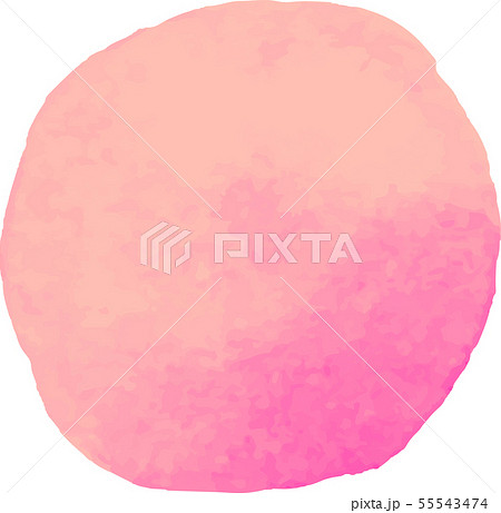 水彩_watercolor_イラスト_丸_circle__pink_ピンク 水彩_watercolor_イラスト_丸_circle__pink_ピンク 55543474