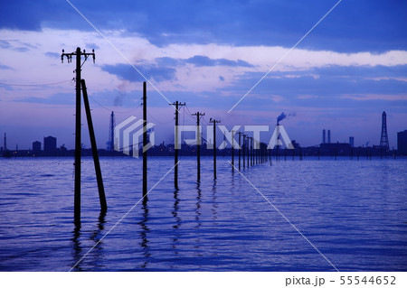江川海岸の夕景 江川海岸の夕景 55544652