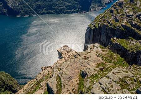 Pulpit Rock Preikestolen Beautiful Nature Norway Pulpit Rock Preikestolen Beautiful Nature Norway 55544821