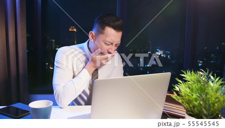 businessman overtime work 55545545