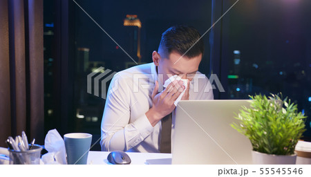 sick businessman work overtime 55545546